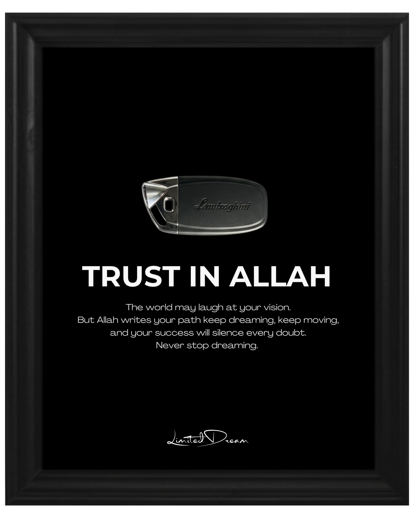 TRUST IN ALLAH LAMBORGHINI KEY - Mein Shop