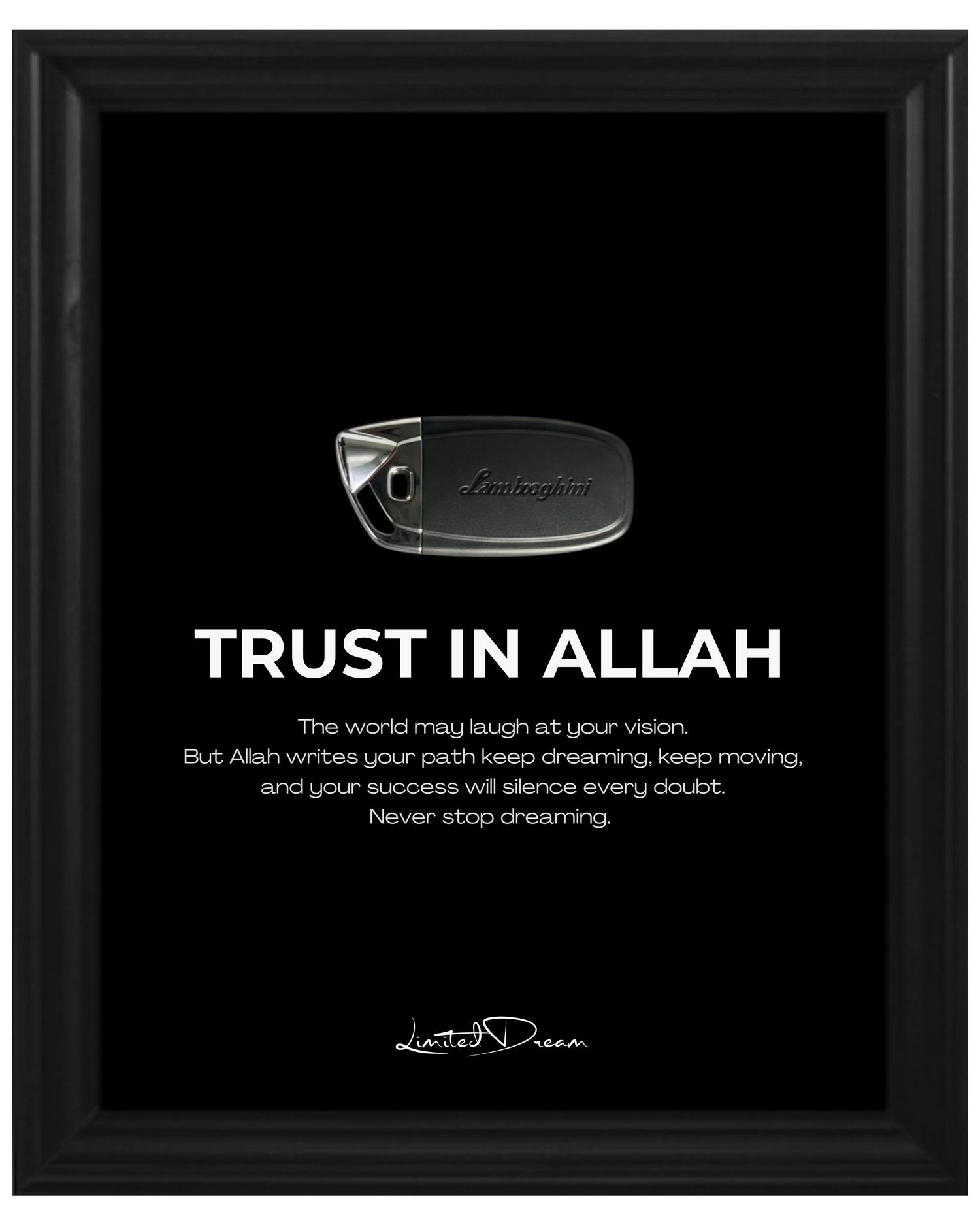 TRUST IN ALLAH  LAMBORGHINI KEY - Mein Shop