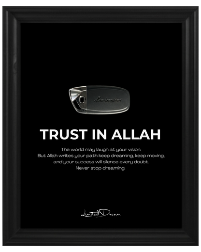 TRUST IN ALLAH  LAMBORGHINI KEY - Mein Shop