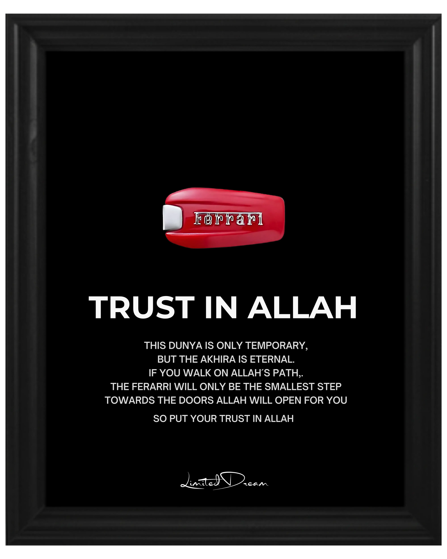 TRUST IN ALLAH - FERARRI KEY 2 - Mein Shop