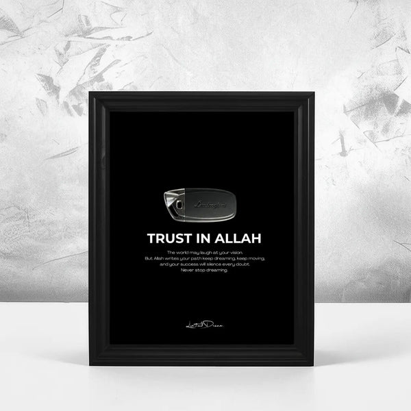 TRUST IN ALLAH  LAMBORGHINI KEY