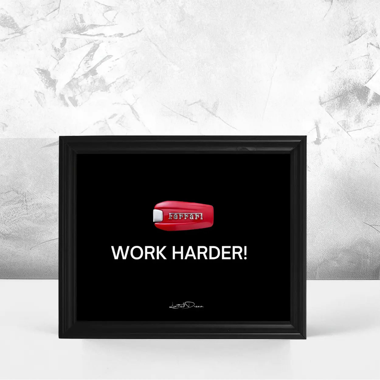 WORK HARDER! Ferrari Key - Mein Shop