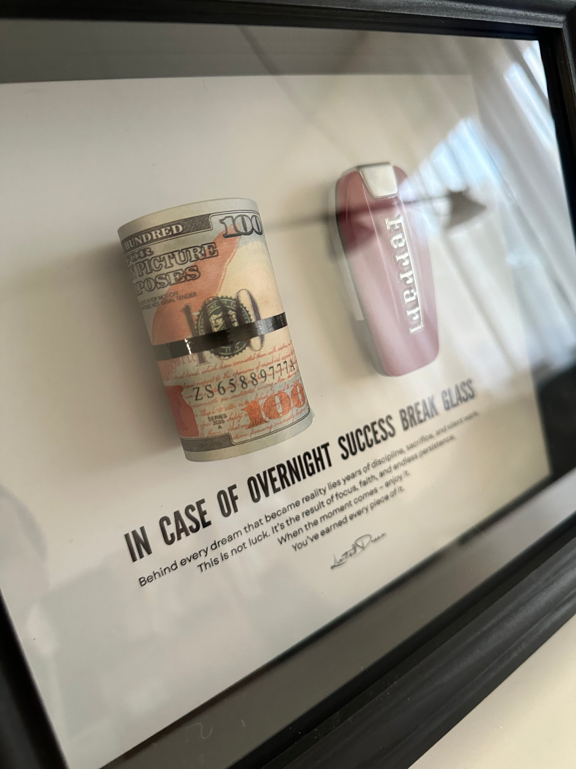 IN CASE OF OVERNIGHT SUCCESS BREAK GLASS - Mein Shop