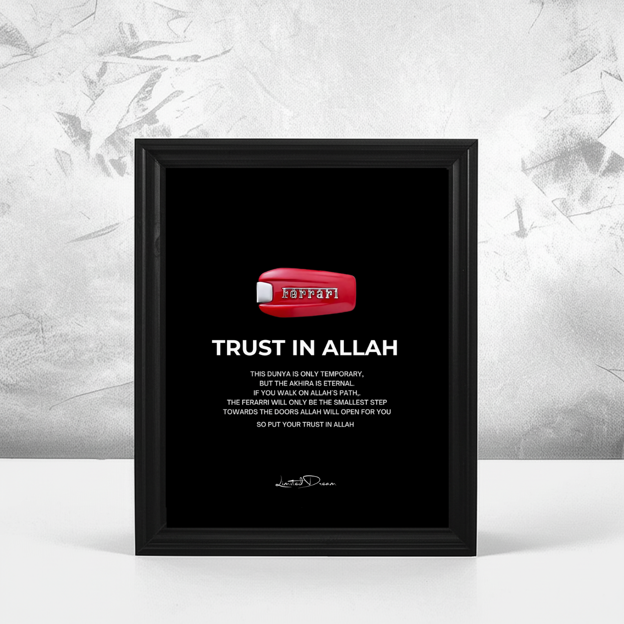 TRUST IN ALLAH - FERARRI KEY 2 - Mein Shop